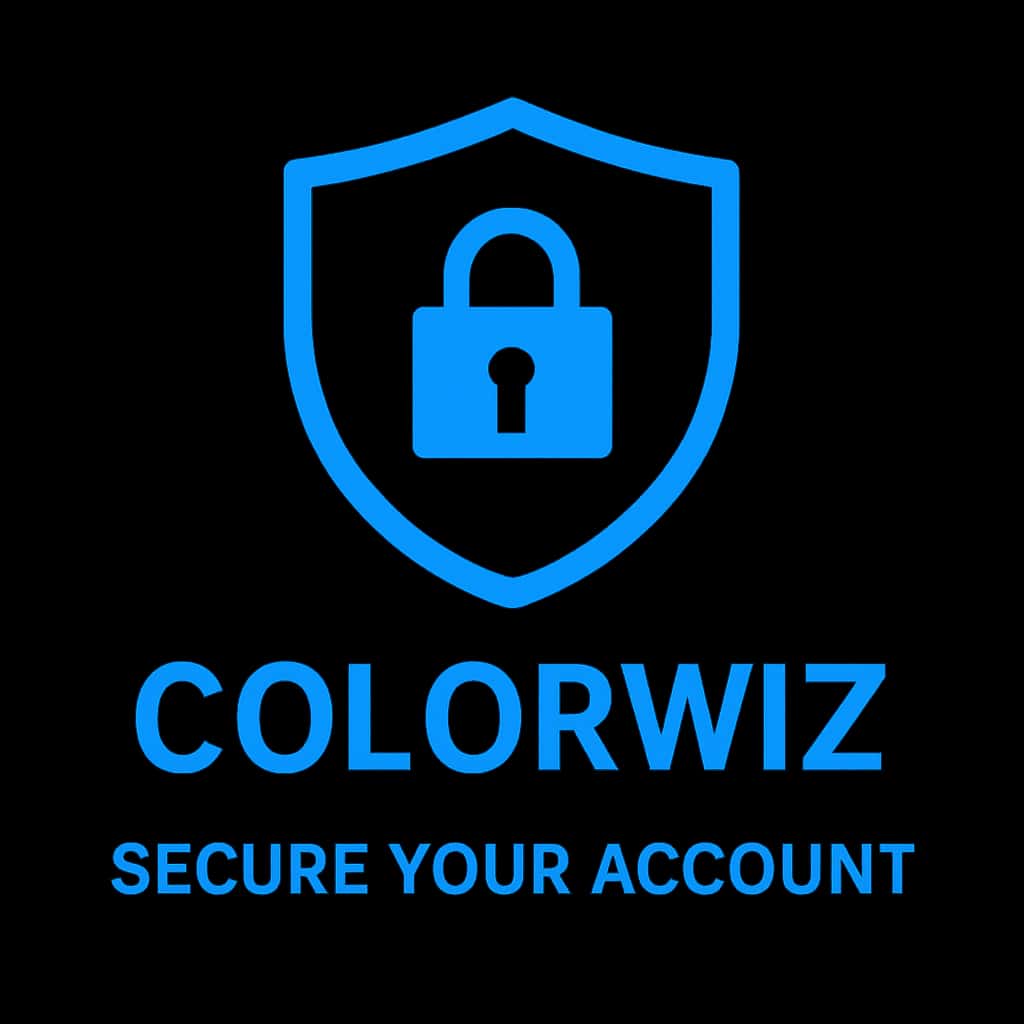 An icon symbolizing account security for Colorwiz.