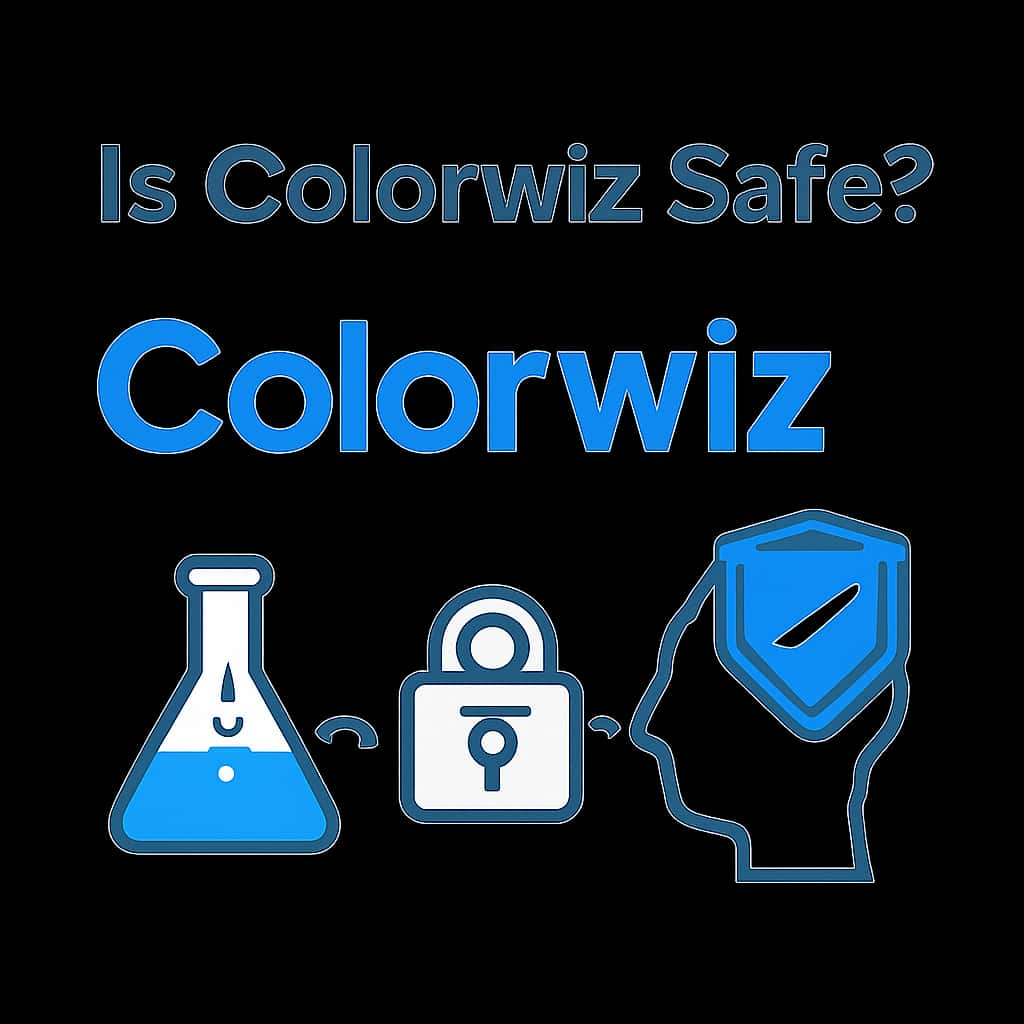 Illustration detailing safety measures for Colorwiz users.