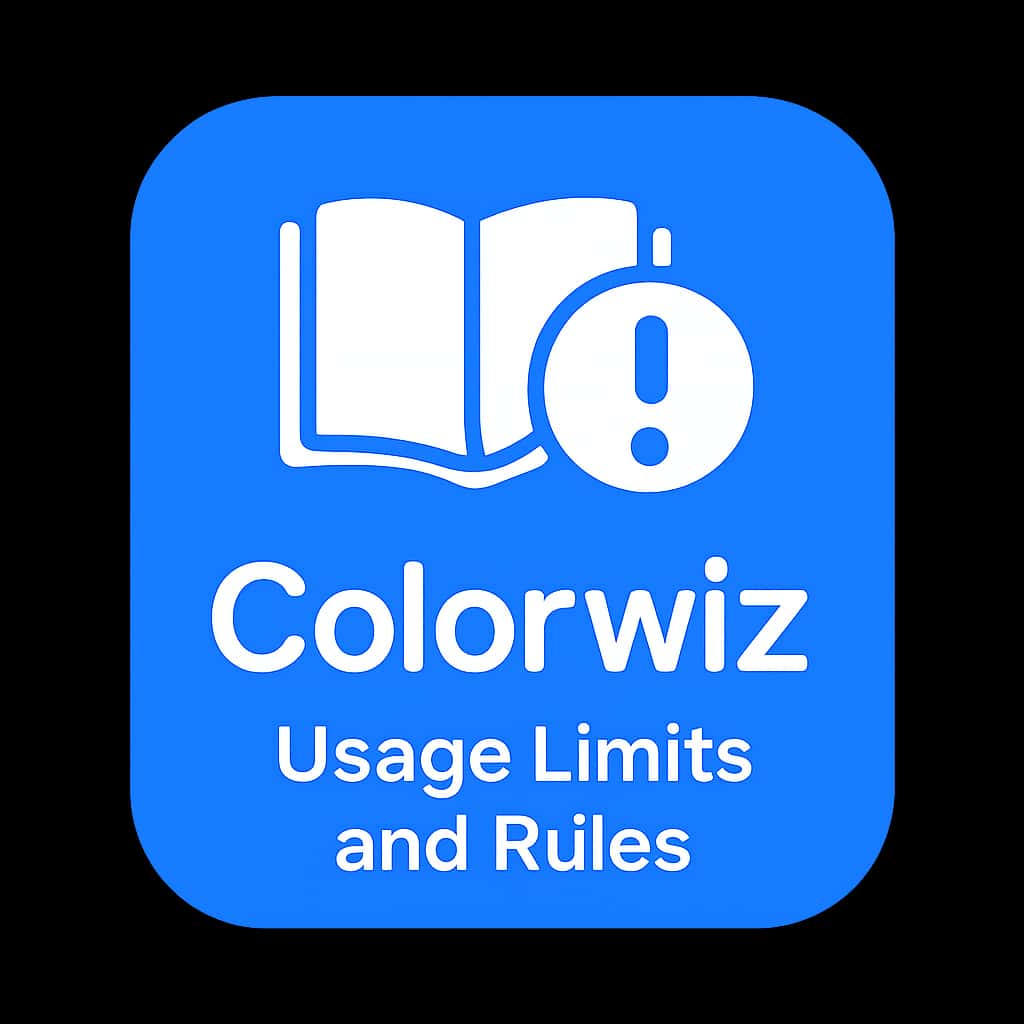 An icon representing the guidelines of Colorwiz usage.
