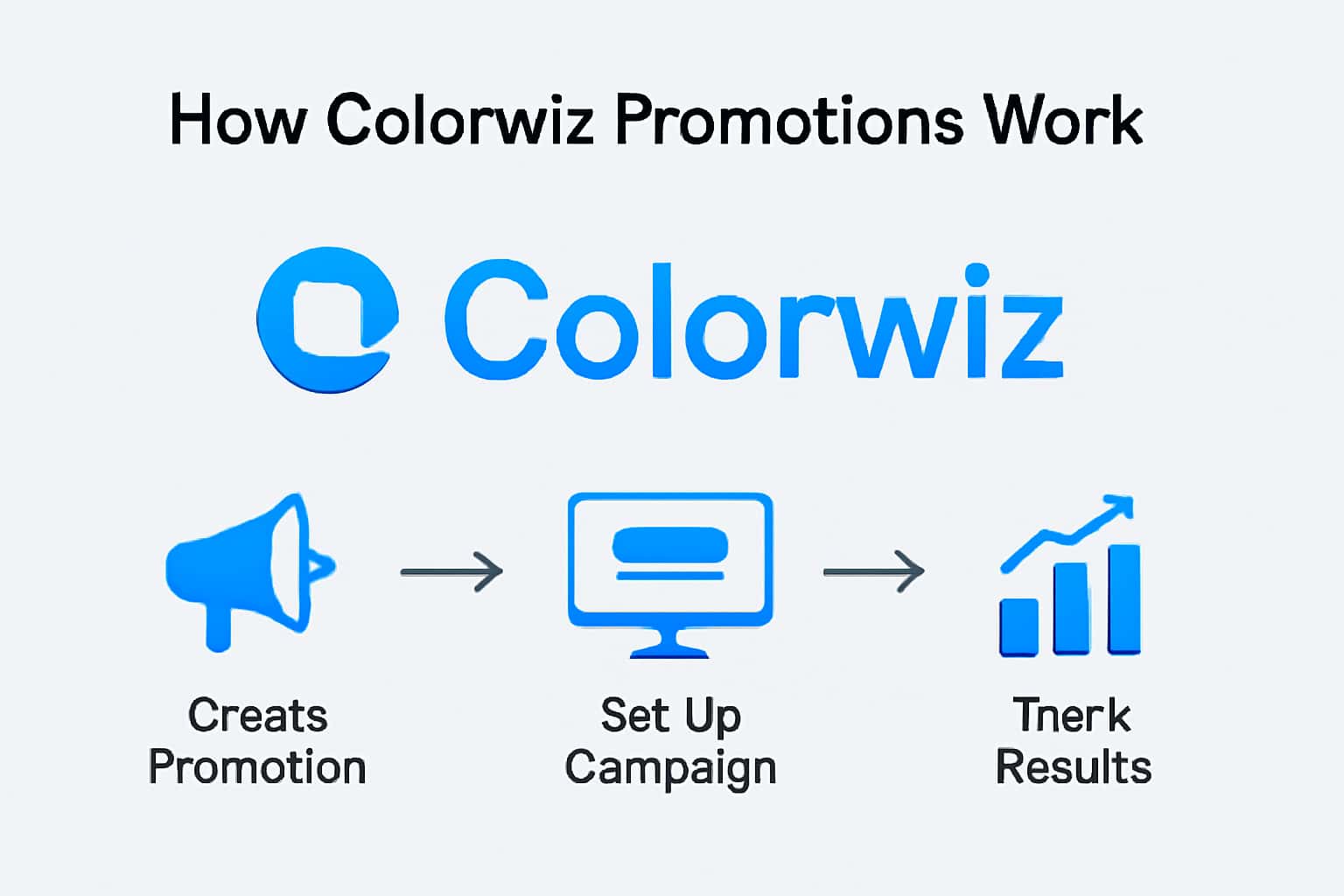 A neutral informational graphic illustrating Colorwiz Promotions.