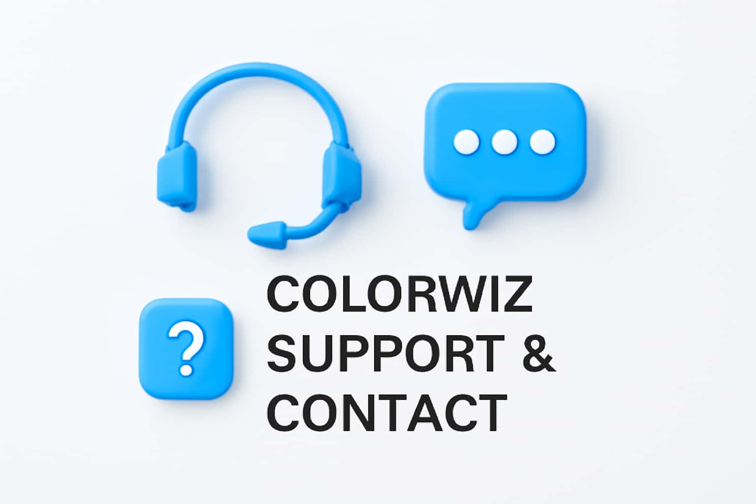 Colorwiz Support & Contact Interface