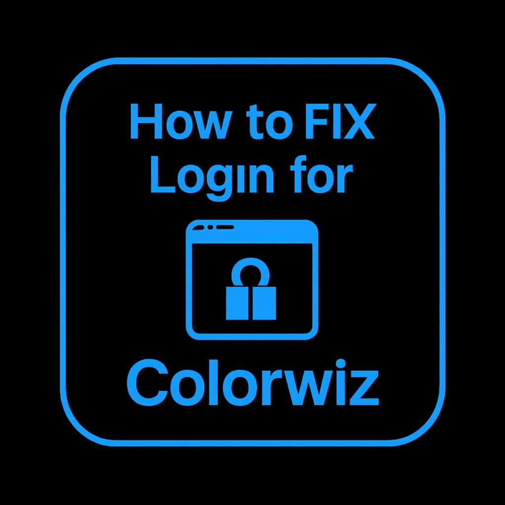 An icon representing login assistance for Colorwiz.